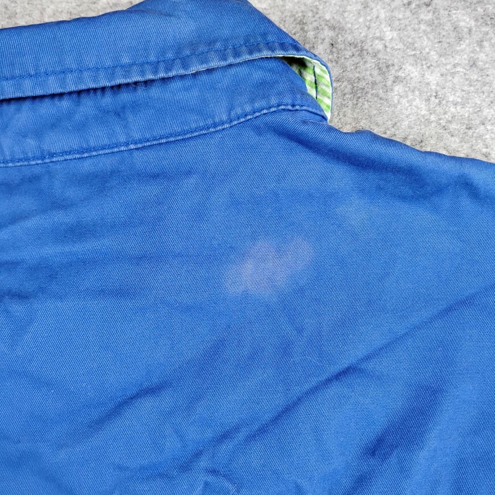 Vintage Polo Ralph Lauren Mens XXL Blue Cotton‎ Harrington Zip Jacket Red Pony - Picture 11 of 13